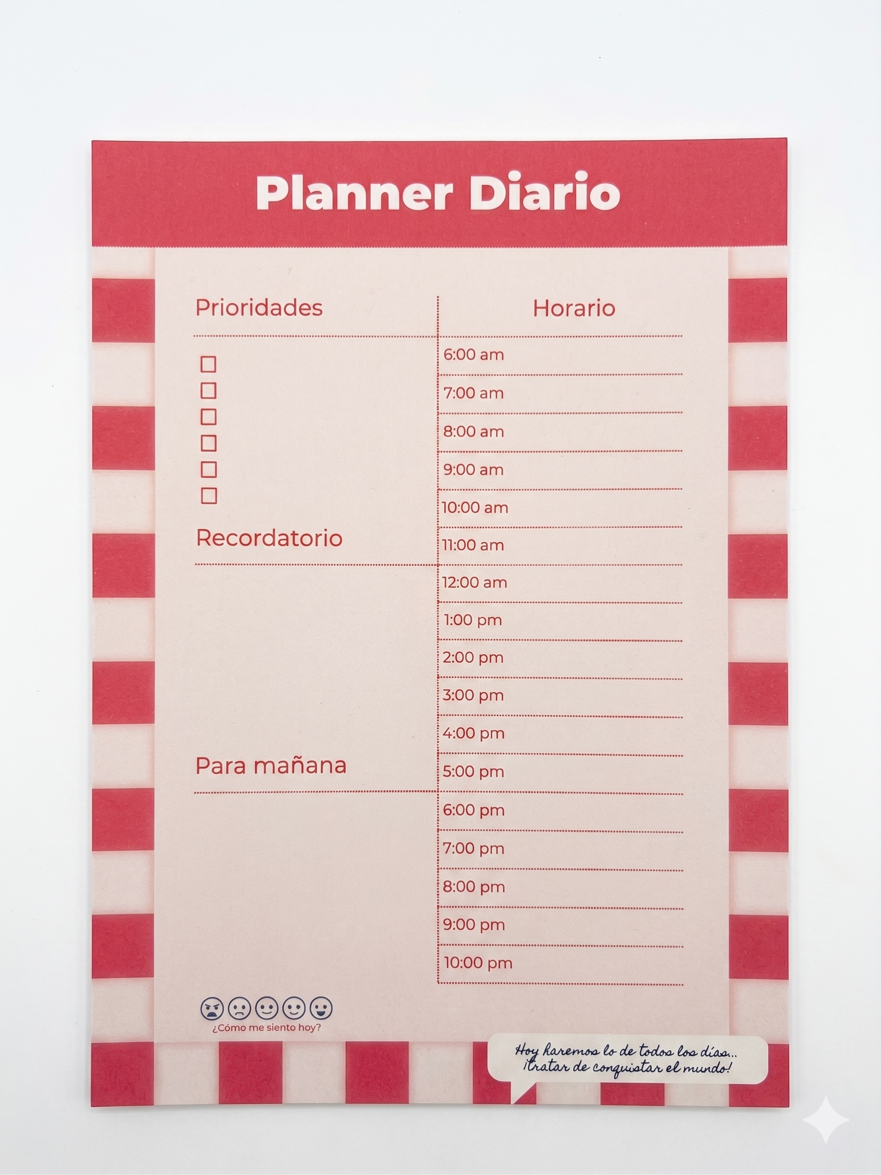 Planer diario - TacoPlanner